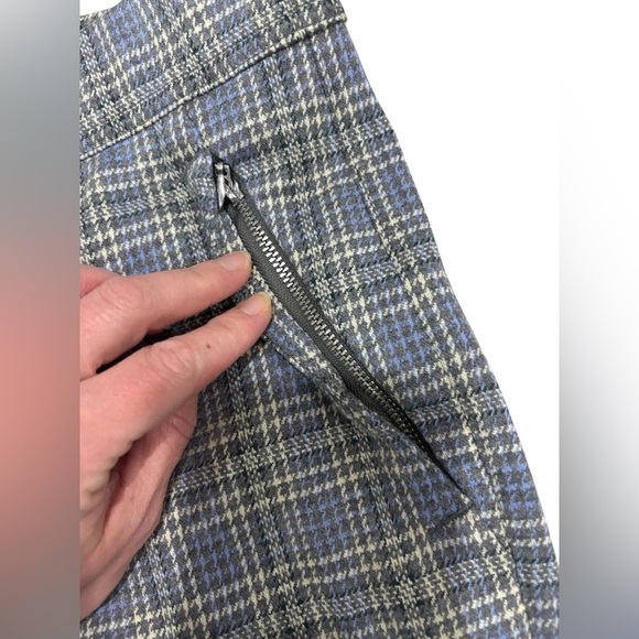 By Anthropologie Knit Hiking Bootcut Pants Size Small Plaid Pull On Elastic - Picture 7 of 13